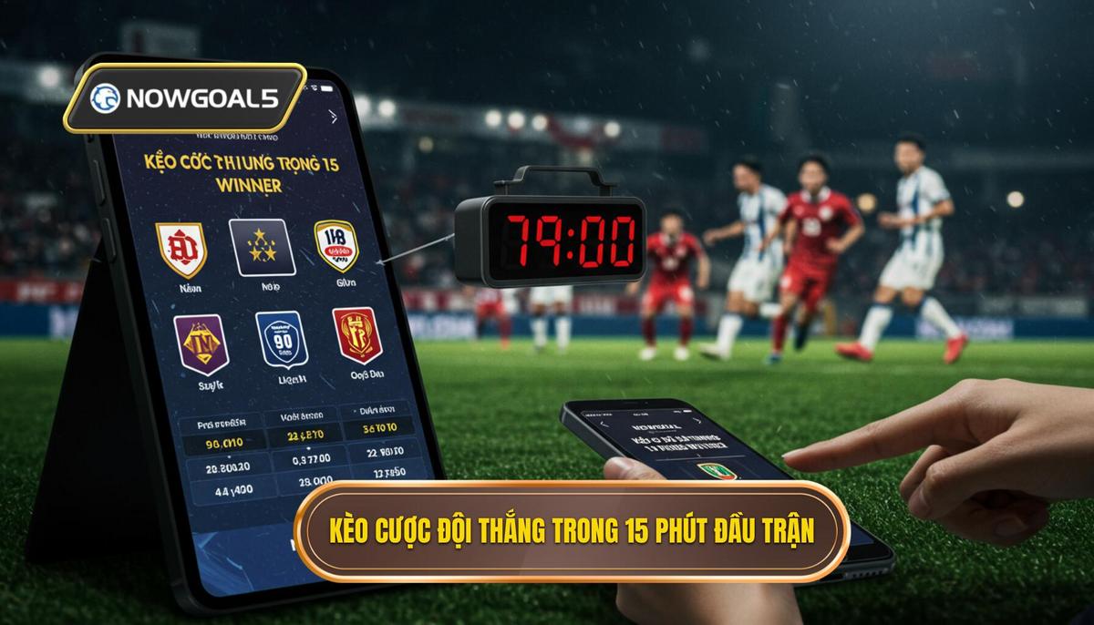 Kèo cược đội thắng trong 15 phút đầu trận
