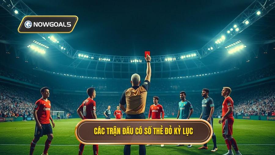 2. Các trận đấu có số thẻ đỏ kỷ lục